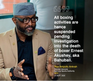 Expert guidance will decide when boxing ban is lifted &ndash; NSA Director General