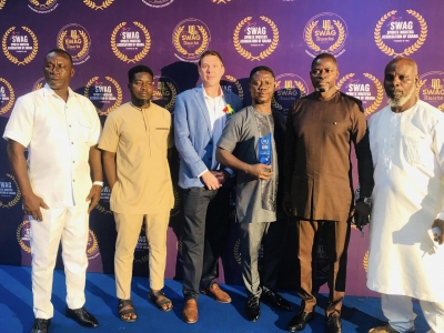 Bronx Gym Boss Coach Carl Lokko dedicates SWAG Award to Yoofi Boham
