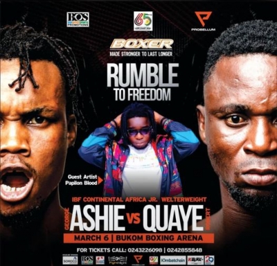 George Ashie (Red Tiger) Versus Robert Quaye (Stopper)