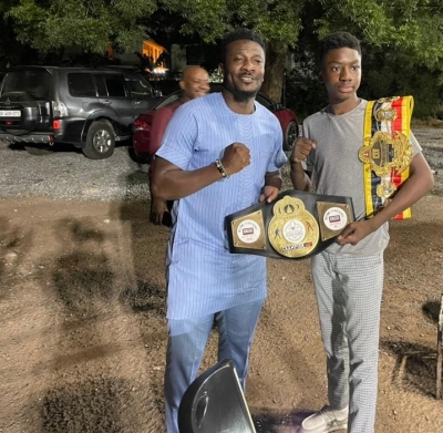 Awinongya Jnr. meets Asamoah Gyan