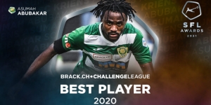 Asumah Abubakar wins Swiss Challenge League Best Player award for 2020