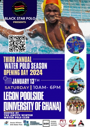 Water Polo: Third Annual Season To Open At Legon