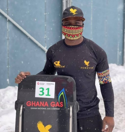 Akwasi Frimpong Represents Ghana At Europa Cup Skeleton Competition