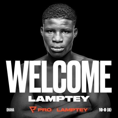 Undefeated Champion Lamptey Signs For Probellum