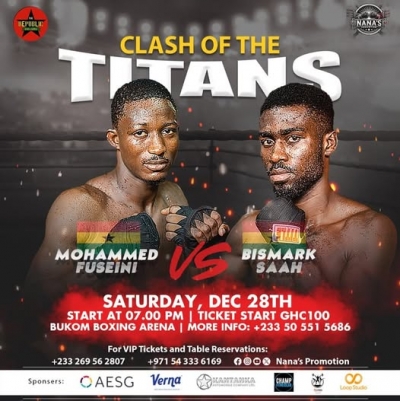 Nana Promotions Brings Exciting Boxing Package at Christmas, Bismark Saah versus Mo Fuseini