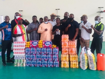 Bukom Boxing Ltd and Rocabella donate provisions to Black Bombers