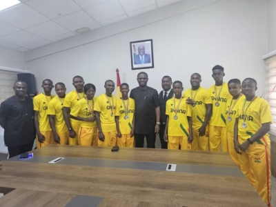 Ghana Black Loopers Celebrate Success With Minister Of Youth &amp; Sports