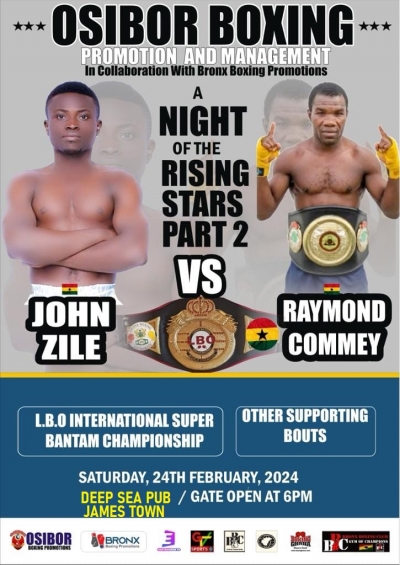 Osibor Boxing Promotions moves LBO Championship to Deep Sea Pub, James Town