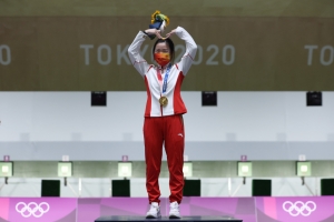 Chinese shooter Yang wins first gold medal of delayed Tokyo 2020 Olympics