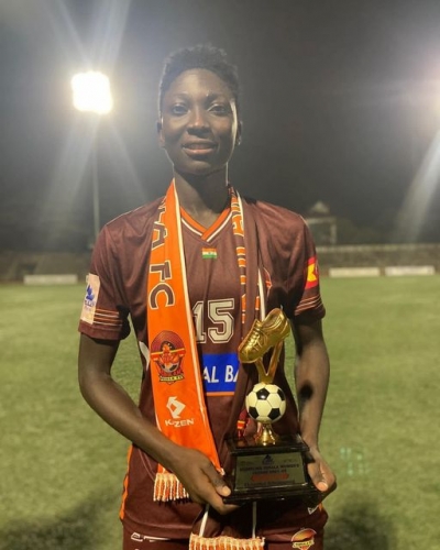 Ghanaian female striker Elshaddai Acheampong scores 39 goals in 9 games