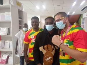 Samuel Takyi And Team Ghana At Tokyo 2020 Visits Ashfoam