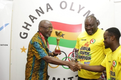 GOC President urges Black Rockets to focus on future successes after splendid performance in Conakry