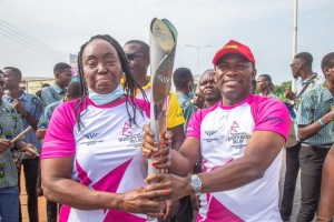 Female Sports Stars Hold Queen&rsquo;s Baton In Ghana Ahead Of 2022 Birmingham Commonwealth Games