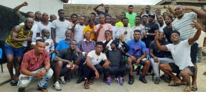 Dr. Manly-Spain meets professional boxers