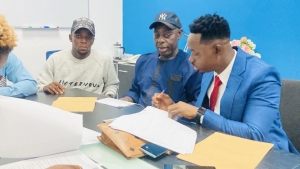 SP Sport Management signs welterweight boxer George Faho Mensah at impressive ceremony
