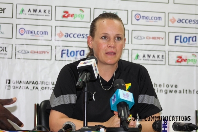 Coach Nora Hauptle wins 8th consecutive game as Benin lose by three goals to Ghana