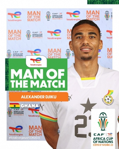 AFCON 2023: Alexander Djiku named Man of the Match in defeat to Cape Verde