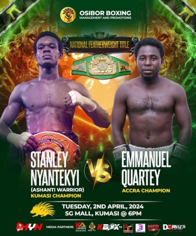 Stanley &lsquo;Ashanti Warrior&rsquo; Nyantekye versus Emmanuel 'Akufo-Addo' Quartey now at SG Mall
